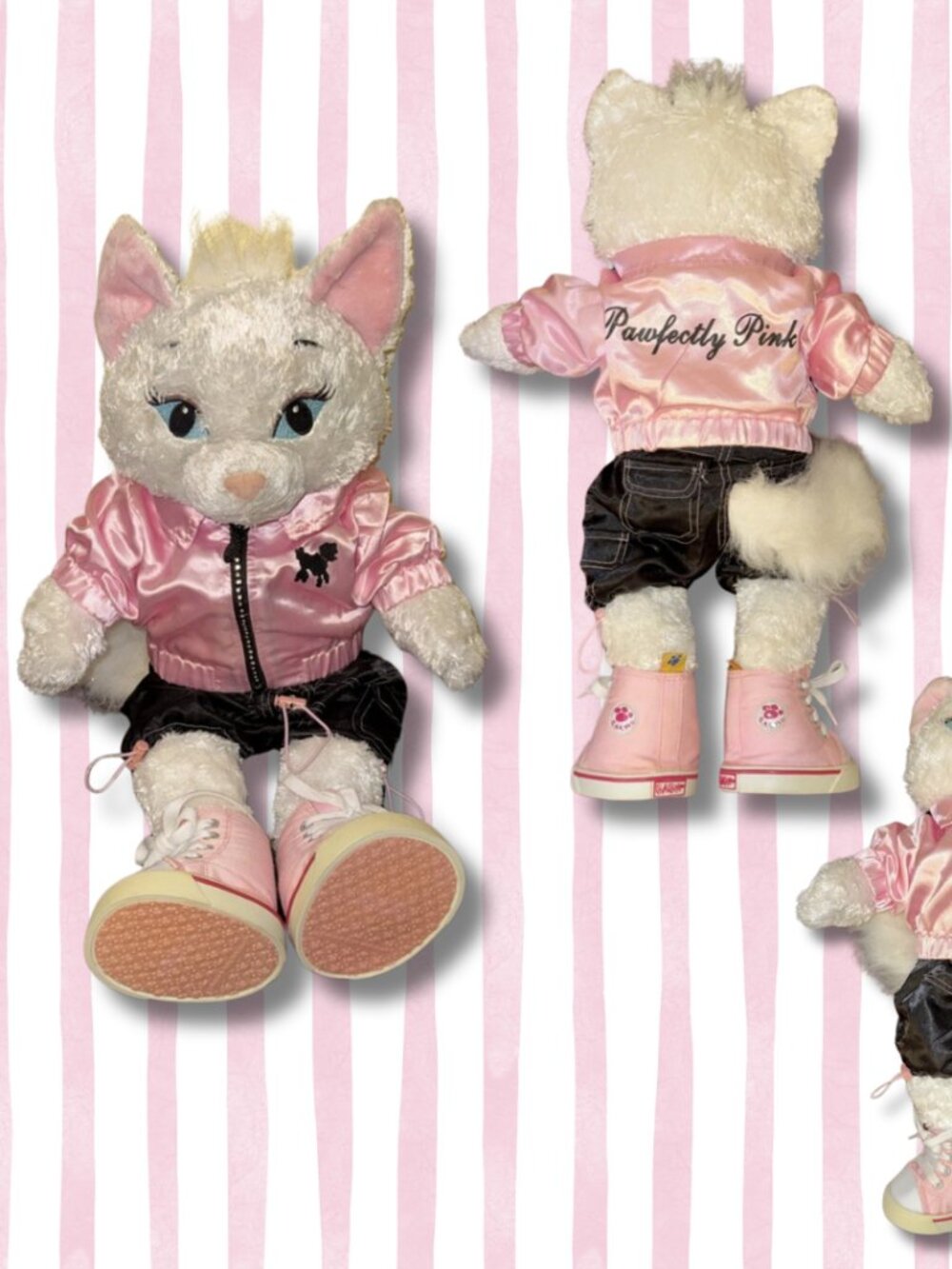 Build A Bear Disney Aristocats Marie Plush 18 Inch Outfit Pink High Top Shoes